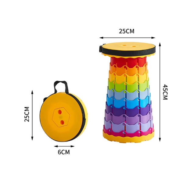 Rainbow Stool - Portable Telescopic Folding Chair