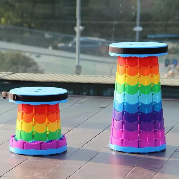 Rainbow Stool - Portable Telescopic Folding Chair