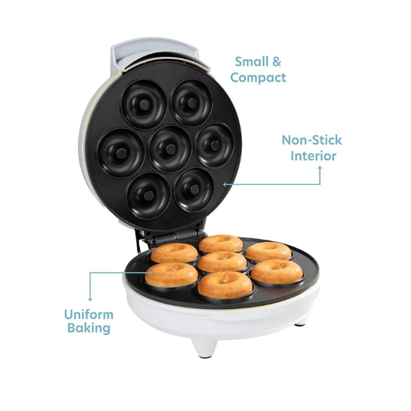 Electric Donut Maker – Cooks 7 Mini Doughnuts
