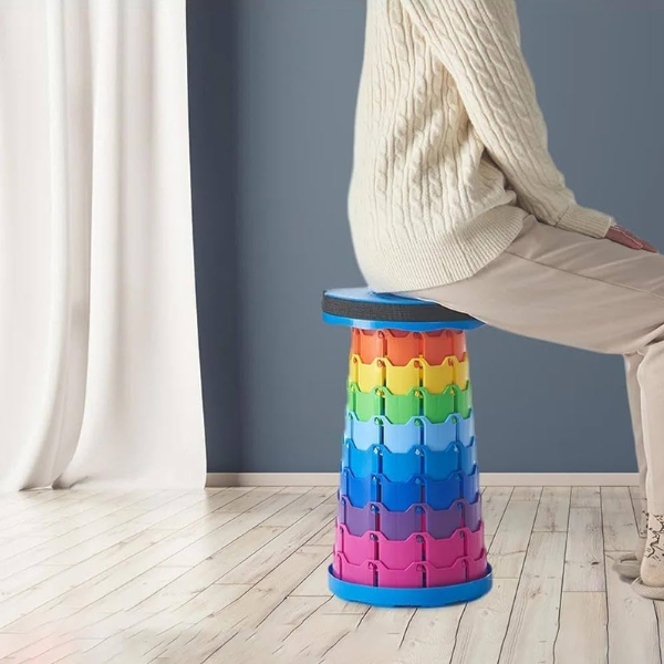 Rainbow Stool - Portable Telescopic Folding Chair