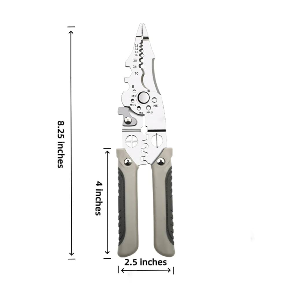 16in1 Multifunctional Wire Stripper Crimper Cable Cutter Pliers