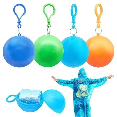 Emergency Waterproof Raincoat Keychain
