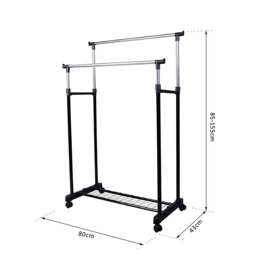 PORTABLE STAND Cloth Rack 2 pole, Metal