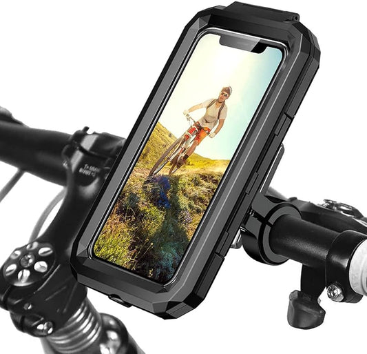 Waterproof Bike Phone Mount Cell Phone Holder for Motorcycle - Bike Handlebars, 360°