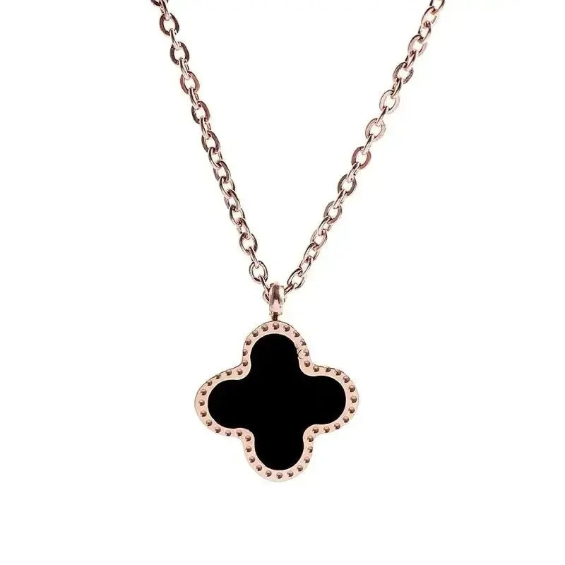 Four-Leaf Clover Necklace Set