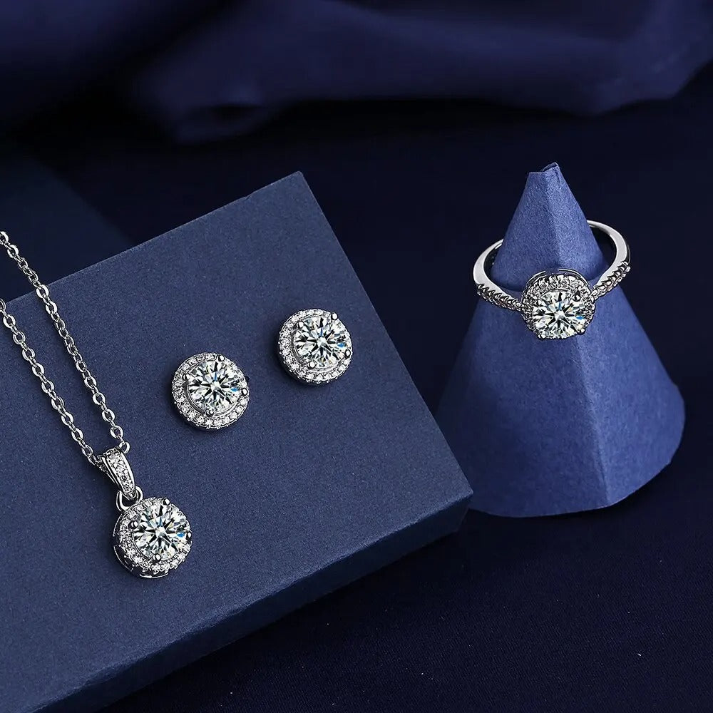 Solitaire (Lab Diamond) Jewelry set