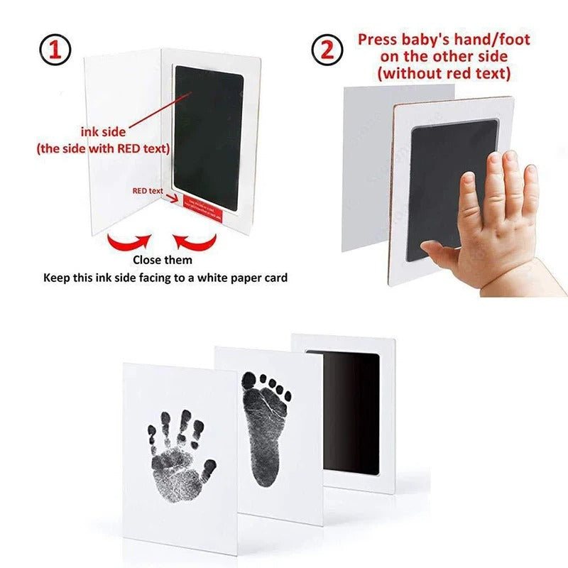 Baby DIY Hand And Footprint Ink Pads - Black